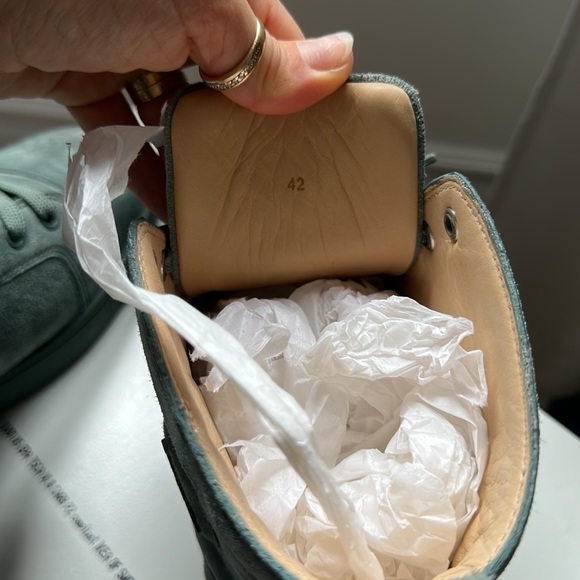 Christian Louboutin Junior High Top Teal - Picture 5 of 5